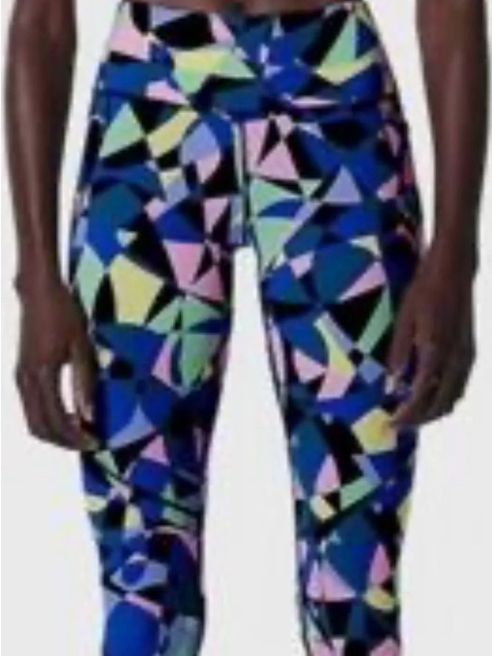 Bundle (2 pairs) of Sweaty Betty Power 7/8 length multicolor leggings, US size 6 - Picture 4 of 13